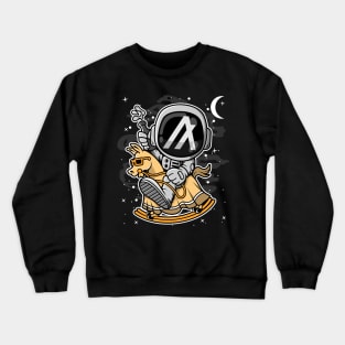 Astronaut Horse Algorand ALGO Coin To The Moon Crypto Token Cryptocurrency Blockchain Wallet Birthday Gift For Men Women Kids Crewneck Sweatshirt